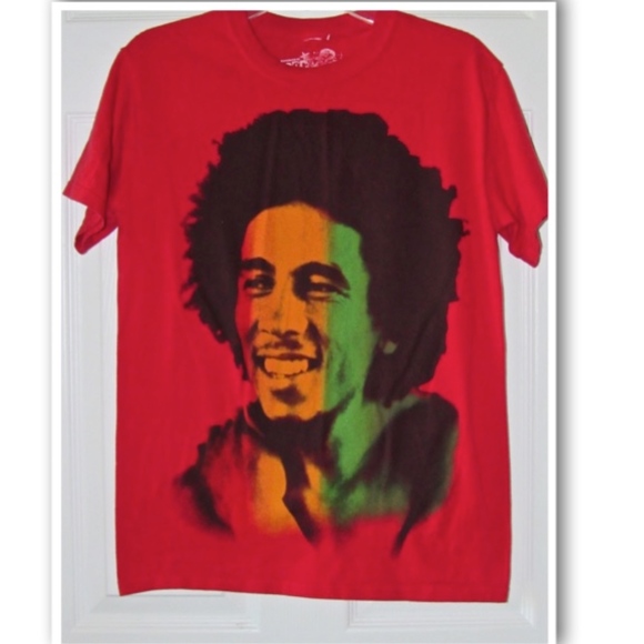 Rock Icons Other - Rock Icons "Bob Marley" T-Shirt Red Multi-Color